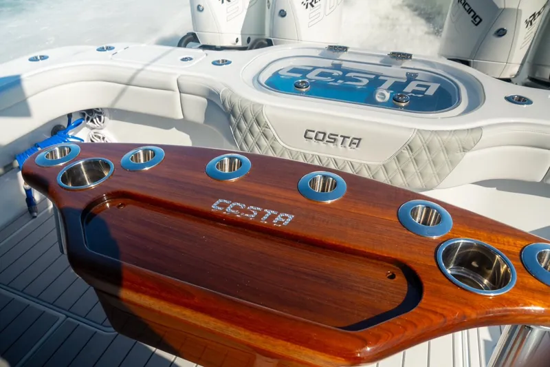  Yacht Photos Pics 2025 Costa Custom Boats 34, featuring elegant woodwork and modern design elements.
