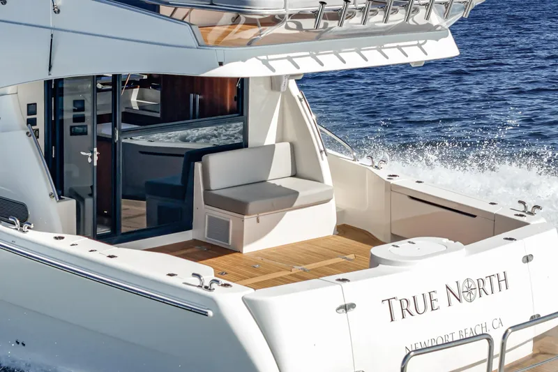 True North Yacht Photos Pics 2020 Maritimo M59 yacht "True North" cruising in Newport Beach, CA.