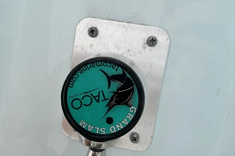  Yacht Photos Pics TACO Marine Grand Slam mount on 2023 Sportsman Open 282 Center Console boat.