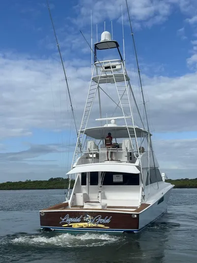 Liquid Gold Yacht Photos Pics 2005 Viking 74 Convertible 'Liquid Gold'