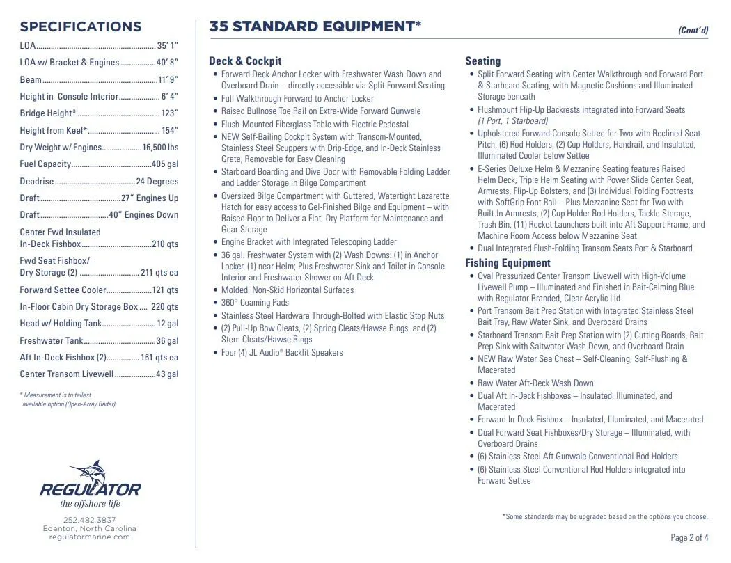 2025 Regulator 35 Photo
