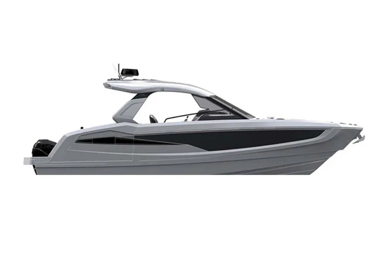  Yacht Photos Pics Manufacturer Provided Image: 2024 Galeon 325 GTO luxury motor yacht, side view.