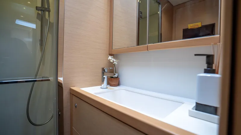 Respite At Sea Yacht Photos Pics Corian Countertops in WC