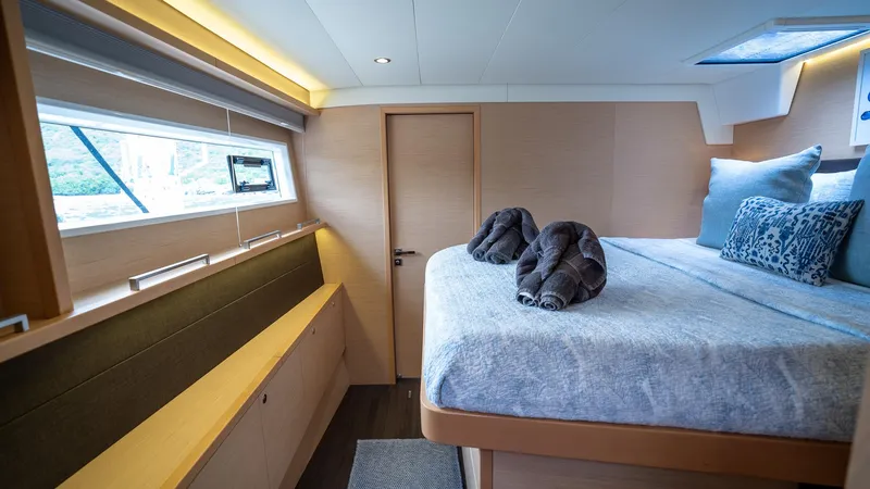 Respite At Sea Yacht Photos Pics Large windows in each cabin