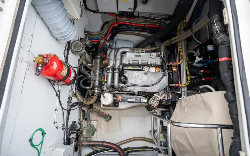 Respite At Sea Yacht Photos Pics Starboard engine compartment