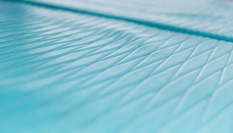 Rockstar 2.0 Yacht Photos Pics Turquoise quilted pattern on Sunreef 68 Supreme yacht, 2018 model.