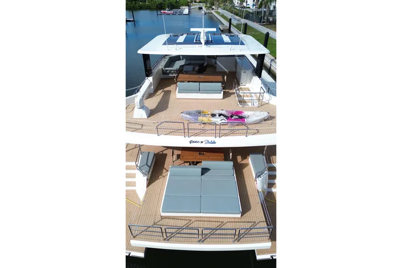 Paso Doble Yacht Photos Pics Luxurious 2025 Granocean W72 yacht with spacious decks and modern amenities.