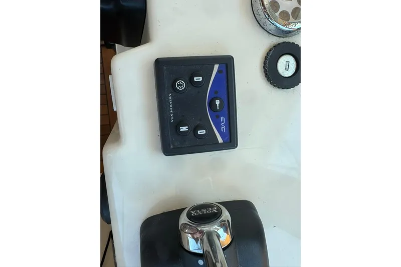 Destiny Yacht Photos Pics Control panel of a 2007 Sabre 34 Express boat with Volvo Penta EVC system.