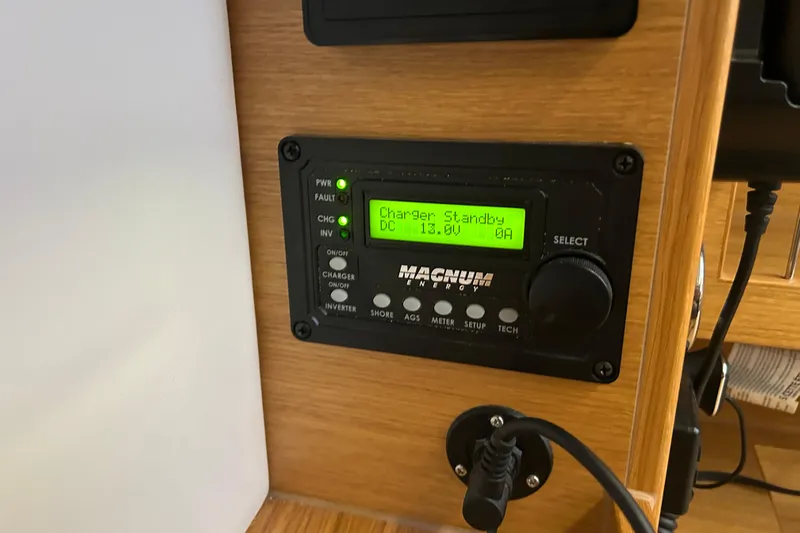 Xiomara Yacht Photos Pics Magnum Energy control panel in 2019 X-Yachts X4&sup3; sailboat interior.