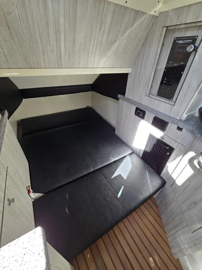  Yacht Photos Pics Interior of 2018 HCB 42 Siesta with sleeping area.