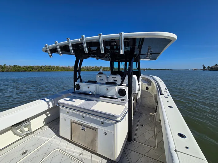  Yacht Photos Pics 2018 HCB 42 Siesta boat on calm waters.