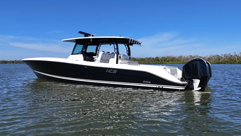  Yacht Photos Pics 2018 HCB 42 Siesta boat on calm water.