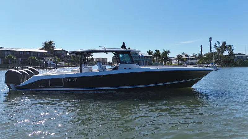 Yacht Photos Pics 2018 HCB 42 Siesta boat on calm water.