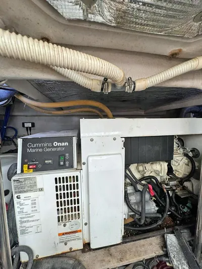  Yacht Photos Pics Cummins Onan marine generator in a 2009 Sea Ray 58 Sedan Bridge yacht.