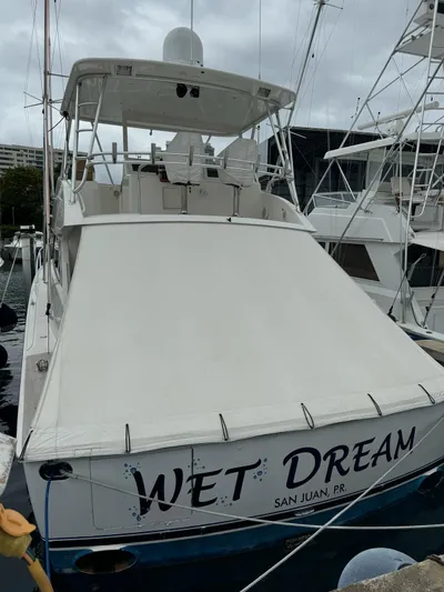  Yacht Photos Pics 2010 Viking 54 Convertible yacht named Wet Dream docked in San Juan, PR.