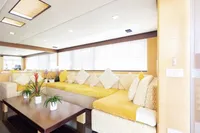 Luxurious interior of 2011 Custom C.boat 27 SC with elegant seating and decor.