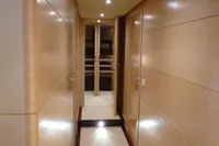 Luxurious hallway interior of 2011 Custom C.boat 27 SC yacht.