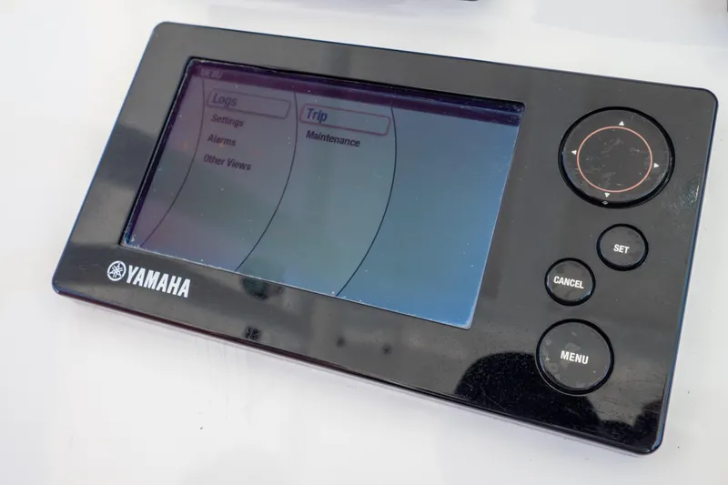  Yacht Photos Pics Yamaha control panel on 2015 Intrepid 400 Center Console boat.