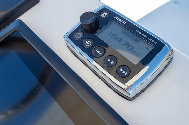  Yacht Photos Pics Fusion MS-NRX200i marine stereo on 2015 Intrepid 400 Center Console boat.