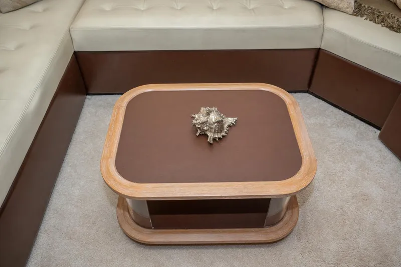 The Real D Yacht Photos Pics Luxurious Azimut 60 Flybridge 2013 interior with elegant seating and stylish coffee table.