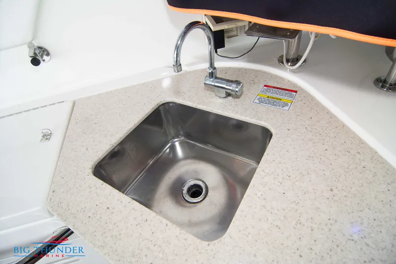  Yacht Photos Pics Stainless steel sink on 2010 Sea Ray 470 Sundancer yacht.