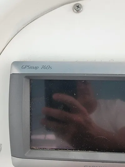 All In Yacht Photos Pics Close-up of Garmin GPSmap 740s on 2003 Robertson & Caine Lion 46 yacht.