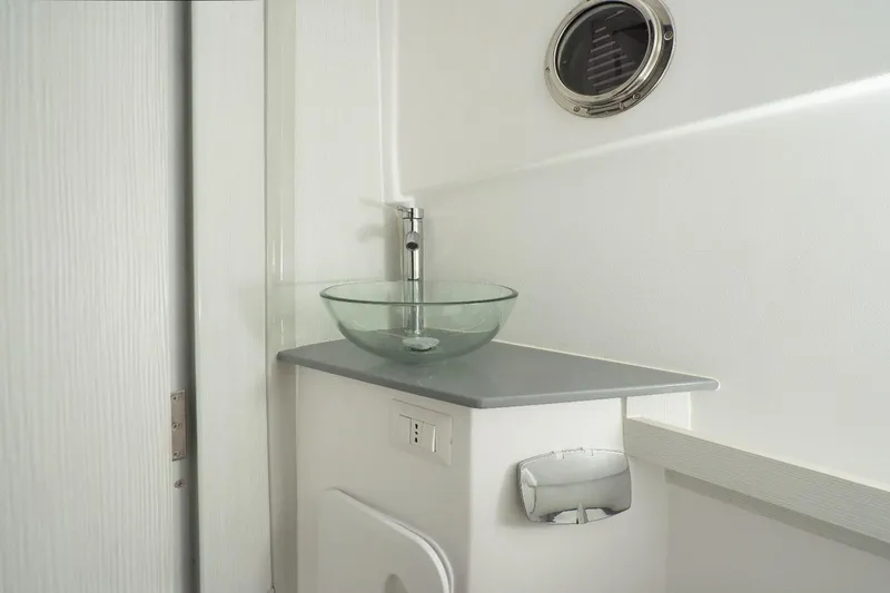  Yacht Photos Pics Modern bathroom sink in 2025 Panamera Yacht PY 110 Veloce.