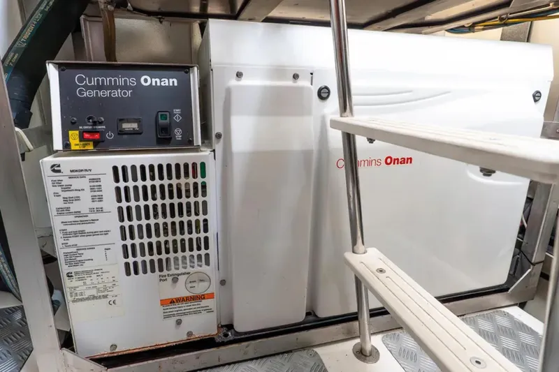 No Name Yacht Photos Pics Cummins Onan generator in 2019 Azimut S7 yacht engine room.