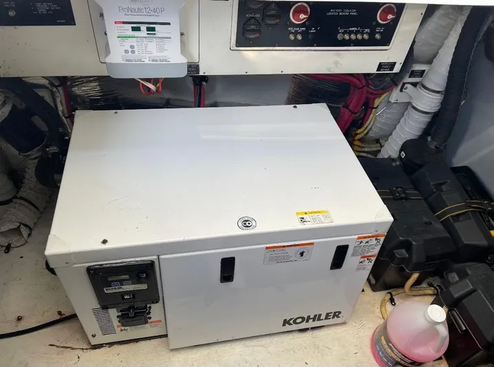 Yacht Photos Pics Kohler generator in 2012 Cruisers Yachts 350 Express engine room.