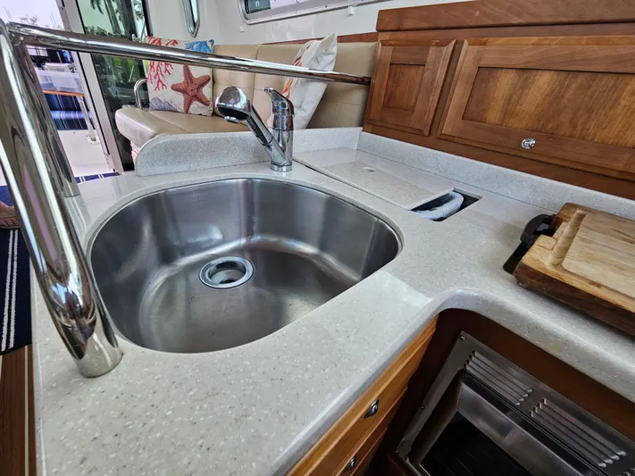 Liberty Call Yacht Photos Pics Large galley sink...