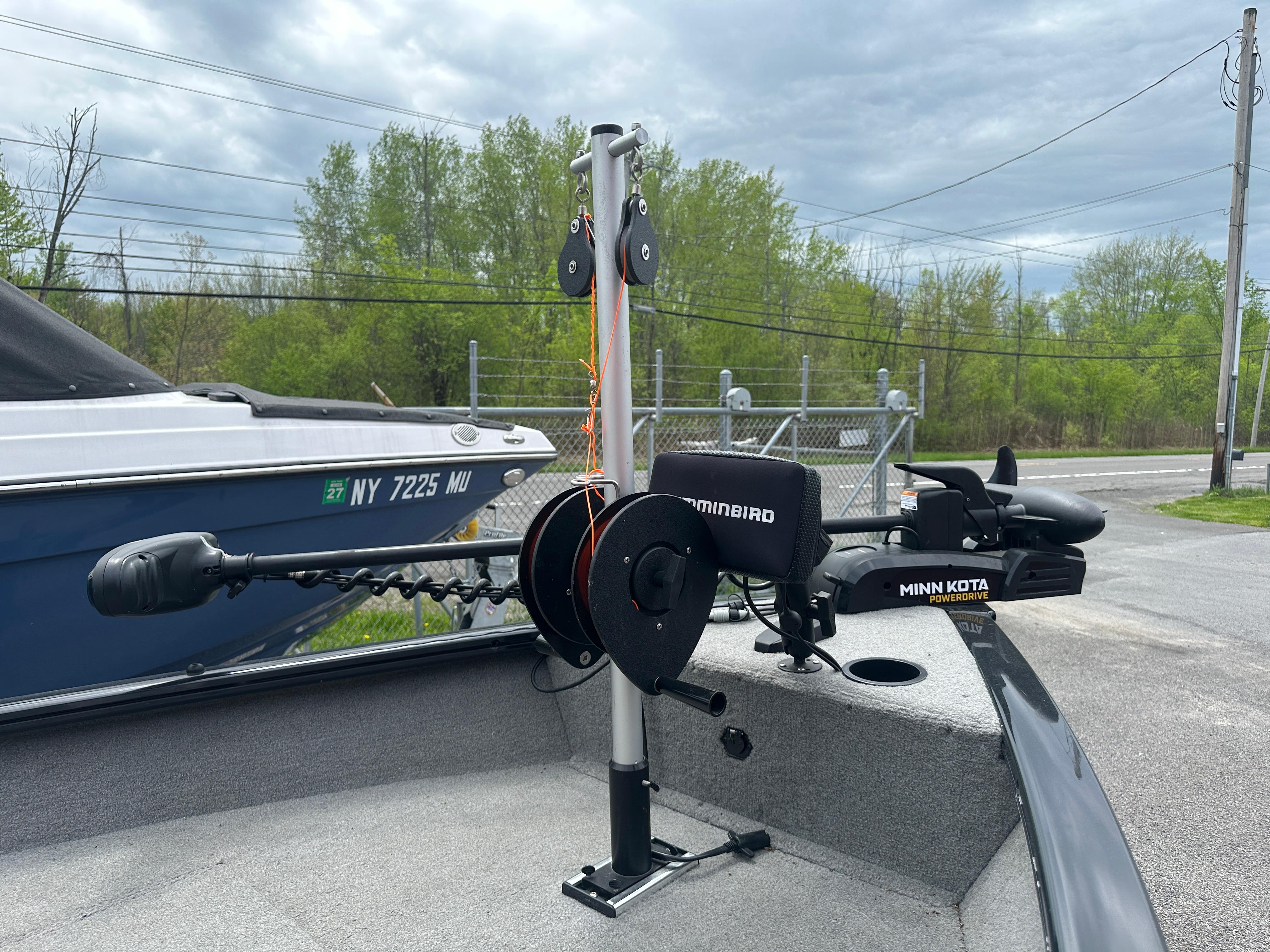 2013 Tracker Super Guide V-16 SC boat with Minn Kota PowerDrive and Humminbird equipment.