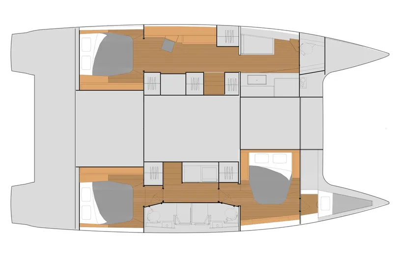  Yacht Photos Pics 2026 Fountaine Pajot Tanna 47 layout