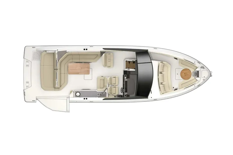  Yacht Photos Pics Manufacturer Provided Image: 2025 Sea Ray SLX 400 boat layout, featuring spacious seating and modern design.