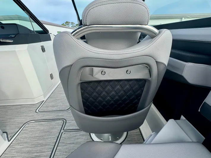  Yacht Photos Pics 2022 Cobalt R8 Outboard boat interior with luxurious seating and modern design.