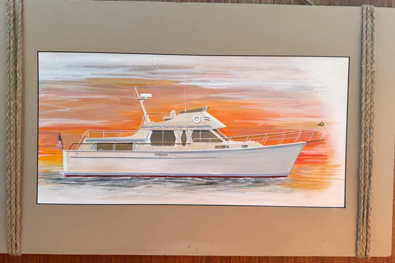 Lone Wolf Yacht Photos Pics Watercolour Tollycraft painting