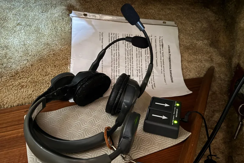 Lone Wolf Yacht Photos Pics Rechargeable cordless headset included