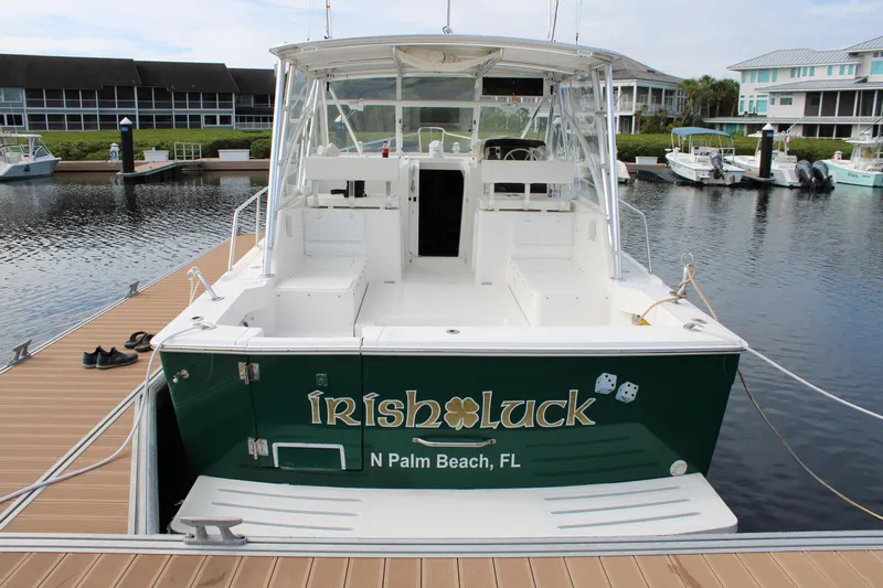 Irish Luck Yacht Photos Pics 2002 Mainship Pilot 34 boat named "Irish Luck" docked in North Palm Beach, FL.