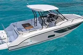  Yacht Photos Pics Beneteau Flyer 9 SUNdeck 2023 on clear water.