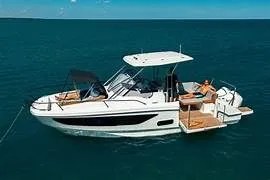  Yacht Photos Pics 2023 Beneteau Flyer 9 SUNdeck on open sea.