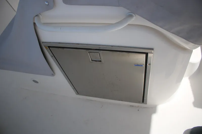 Plane Pirate Yacht Photos Pics Stainless steel hatch on 2004 Riviera 37 Convertible boat deck.