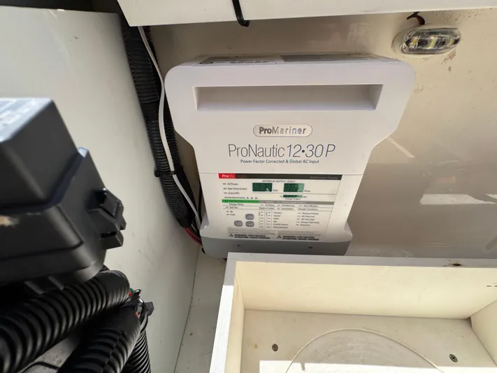  Yacht Photos Pics ProMariner ProNautic 12-30P charger installed on a 2018 Boston Whaler 330 Outrage boat.