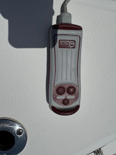  Yacht Photos Pics Remote control on a 2018 Boston Whaler 330 Outrage boat deck.