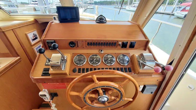 Mackinac Passage III Yacht Photos Pics Lower Helm