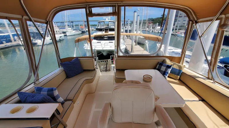 Mackinac Passage III Yacht Photos Pics Flybridge Aft