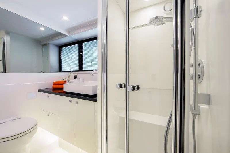  Yacht Photos Pics Modern bathroom in 2026 Van der Valk Beach Club 600 yacht.