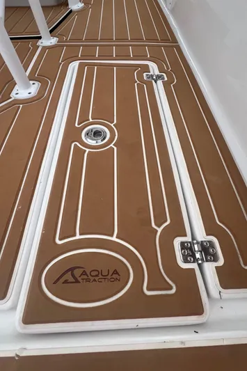  Yacht Photos Pics 2025 Pair Customs 28 Center Console boat deck with Aqua Traction flooring.