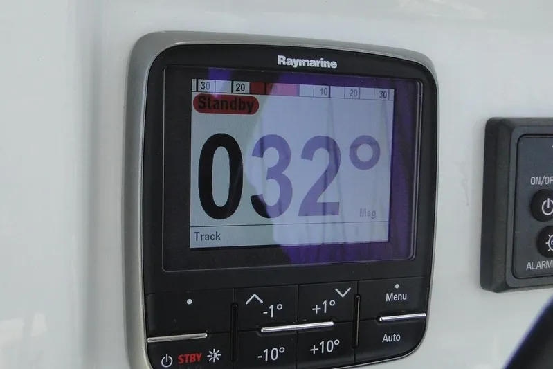  Yacht Photos Pics Raymarine display showing 32 degrees on a Bali 4.5, 2016 model.