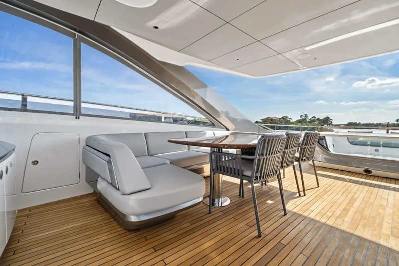 Just Perfect Yacht Photos Pics Princess 95 JUST PERFECT - Fly Bridge Dining