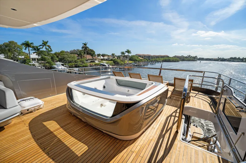 Just Perfect Yacht Photos Pics Princess 95 JUST PERFECT - Fly Bridge Hot Tub