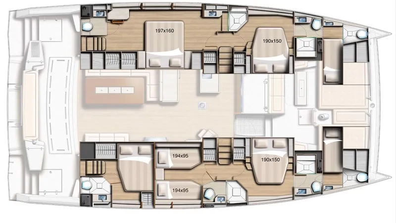 Signature Bali 5.4. (5+2 Cabins) Yacht Photos Pics 